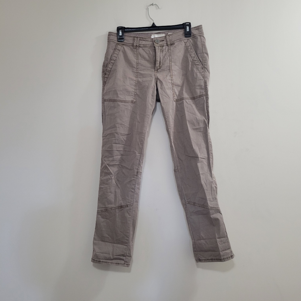 Anthropologie Hei Hei Patch Pocket Pants | Size 27 | Utility Khaki Trousers